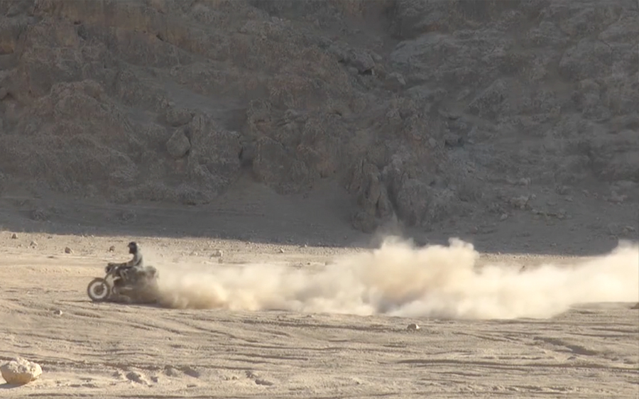 Matt VanDyke motorcycling in Afghanistan