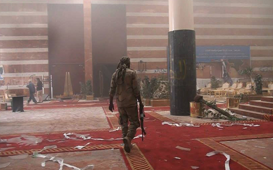 Nuri Funas at Ouagadougou Conference Center in Sirte, Libya